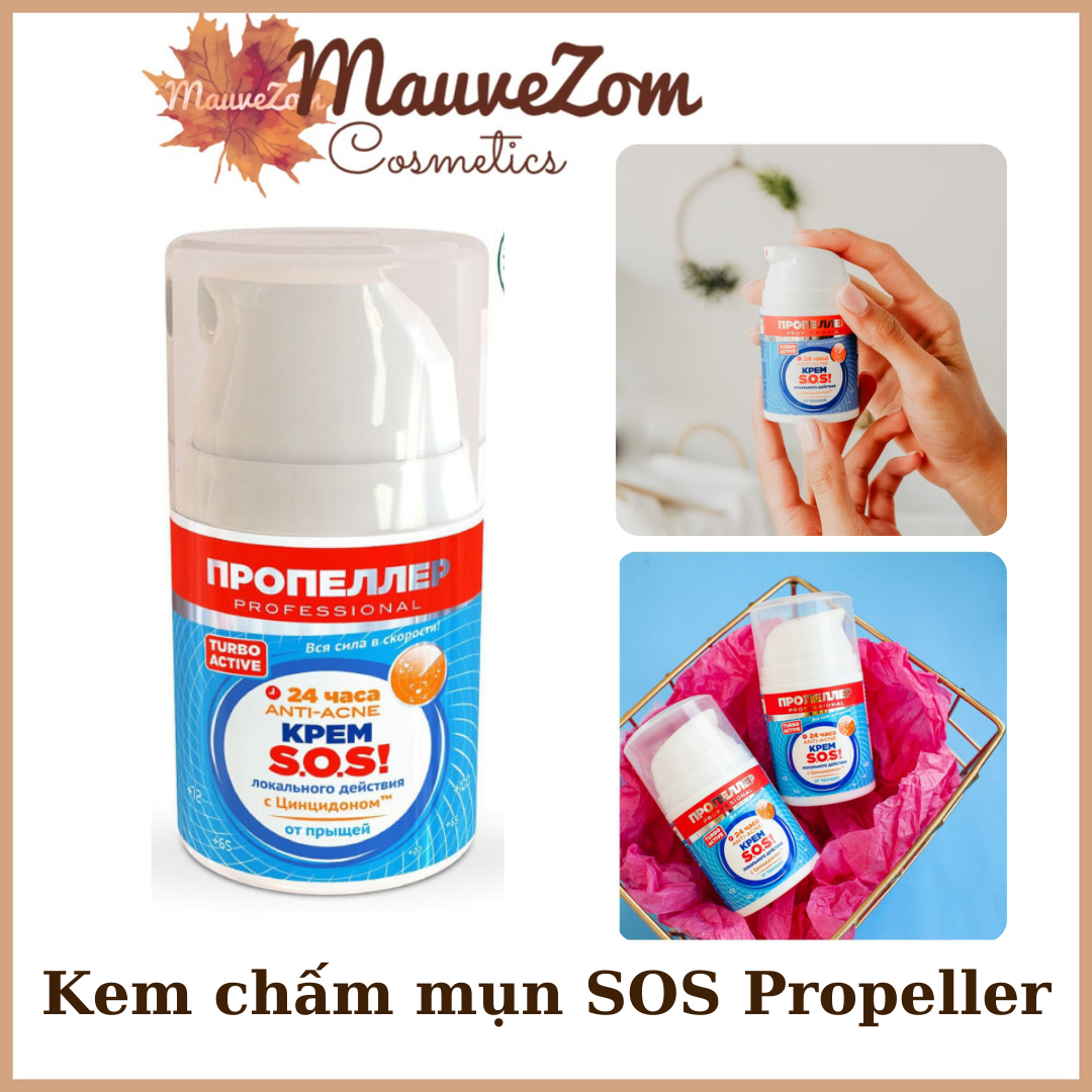 Kem chấm mụn SOS anti-acne 24h Propeller giảm viêm, gom khô cồi mụn