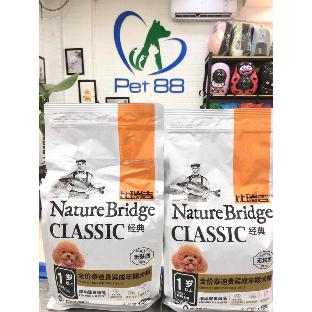 Thức ăn hạt Nature Bridge Classic 1,5 kg dành riêng cho chó Poodledành cho