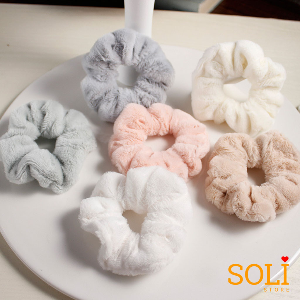 Cột tóc Scrunchies lông nhung siêu mềm CT101