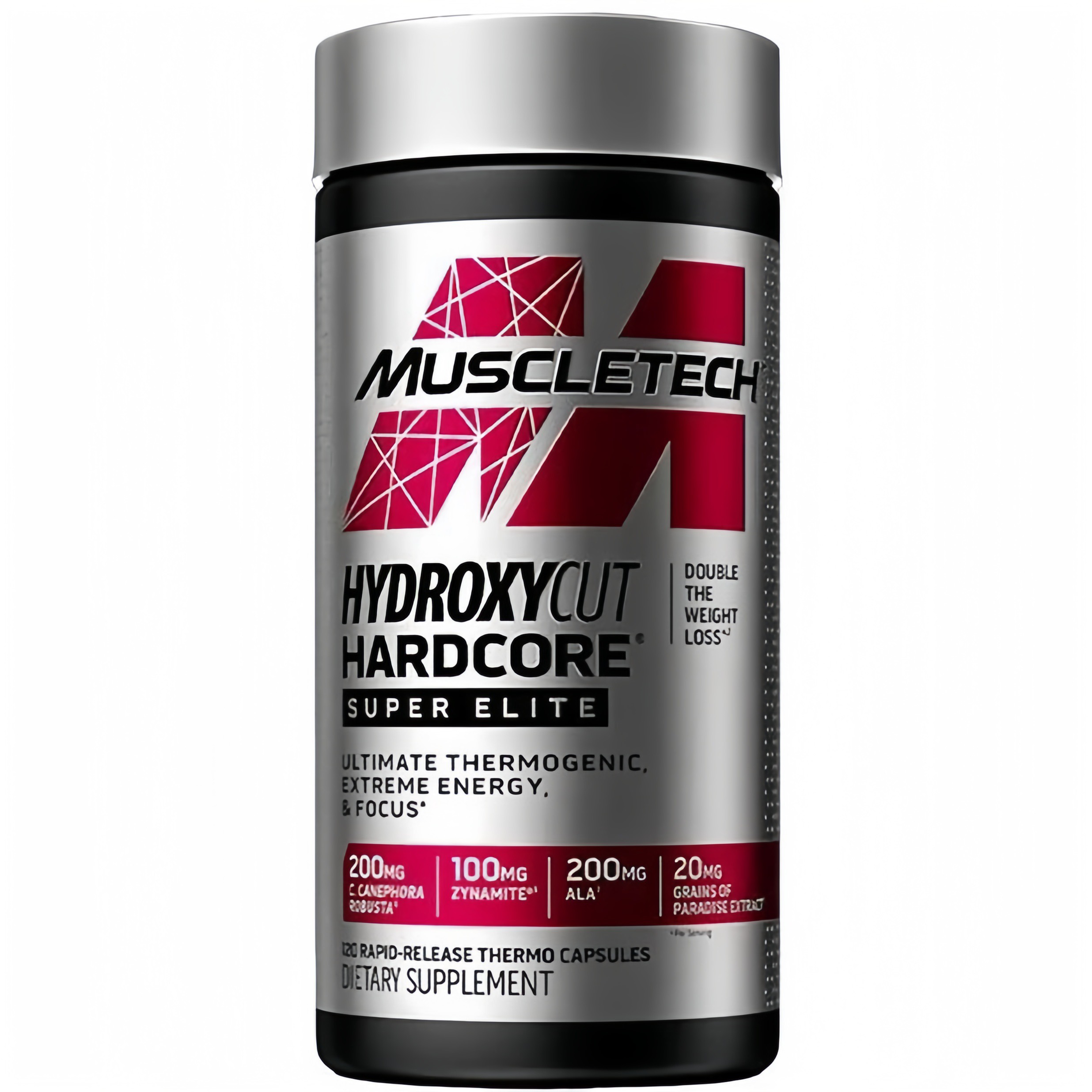Hydroxycut Hardcore Super Elite ''Muscletech'' 120 viên : Viên đốt mỡ tăng sinh nhiệt