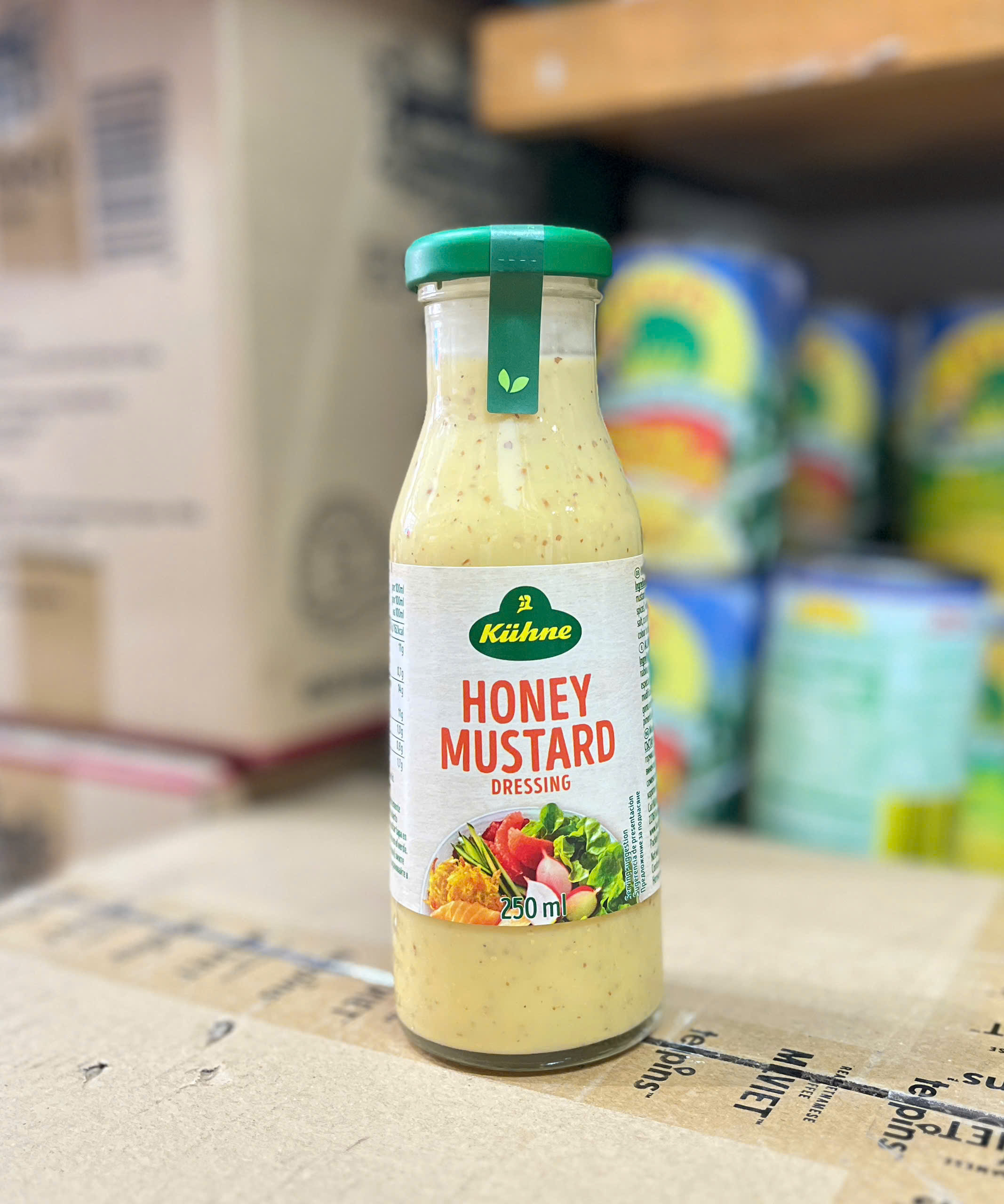 Date 06/27 Sốt Trộn Salad Vị Mật Ong Mù Tạt Kiihne Kuehne 250ml - Dressing Honey Mustard