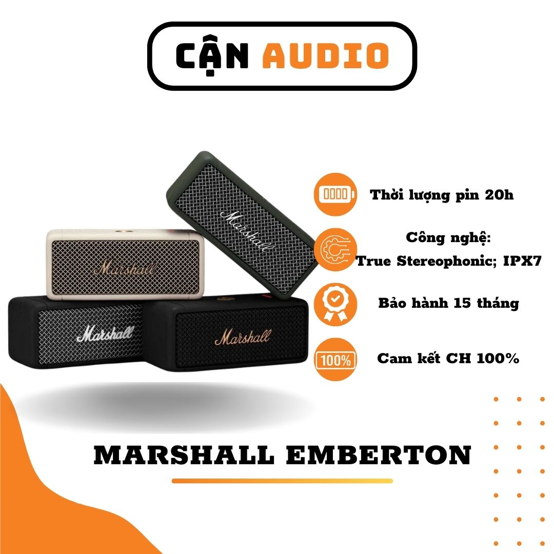 Loa marshall emberton new - cận audio