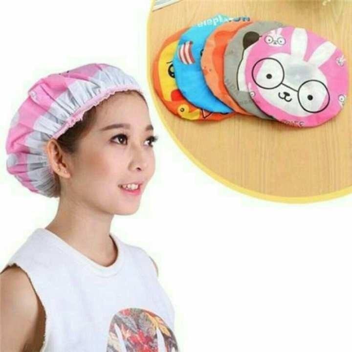 Mũ tắm chùm kute đầu dành cho nữ dùng khi tắm gội, ủ tóc, trang điểm, rửa mặt