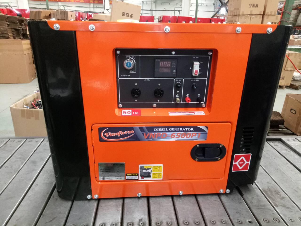 Máy phát điện 5kw chạy dầu vinafarm 6500p1