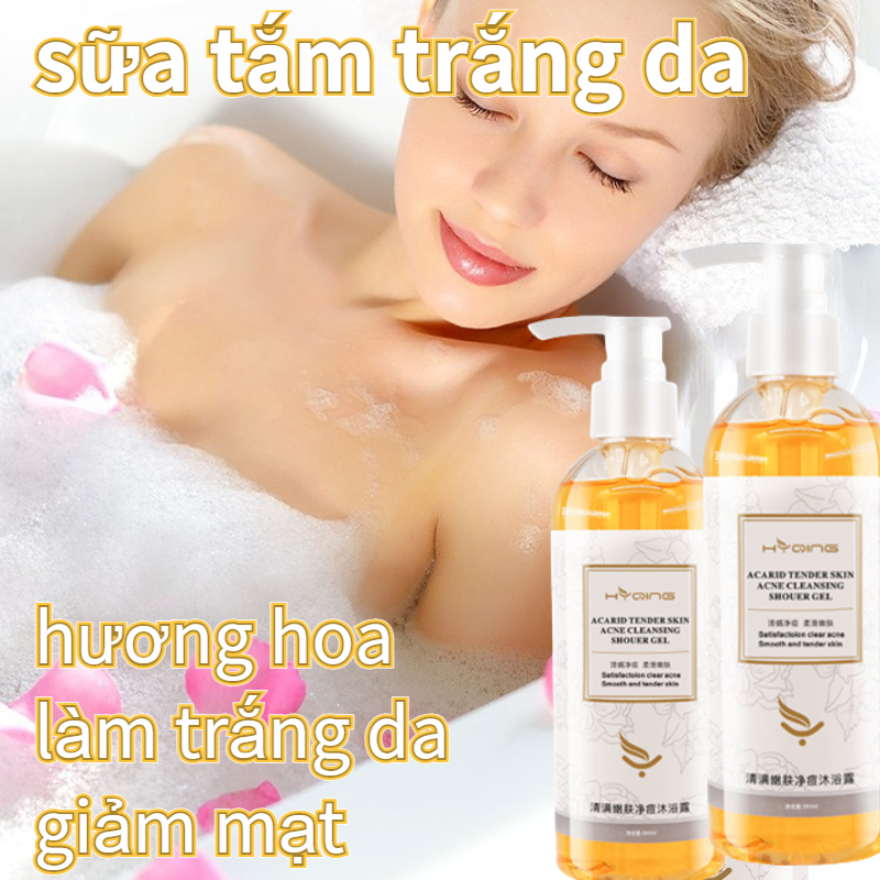 Sữa tắm loại bỏ mụn Sữa tắm kháng khuẩn 260ml mụn lưng nữ loại bỏ viêm nang lông,Cải thiện vùng lưng Nuôi dưỡng làn da Xóa mụn bọc ở lưng Làm sạch sâu unisex