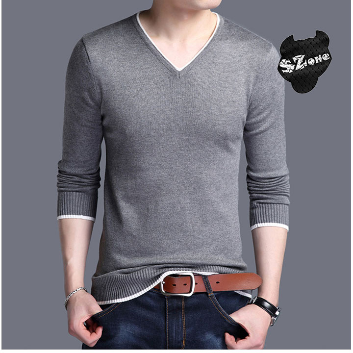Áo len nam cổ tim - Áo len nam cổ tim thời trang