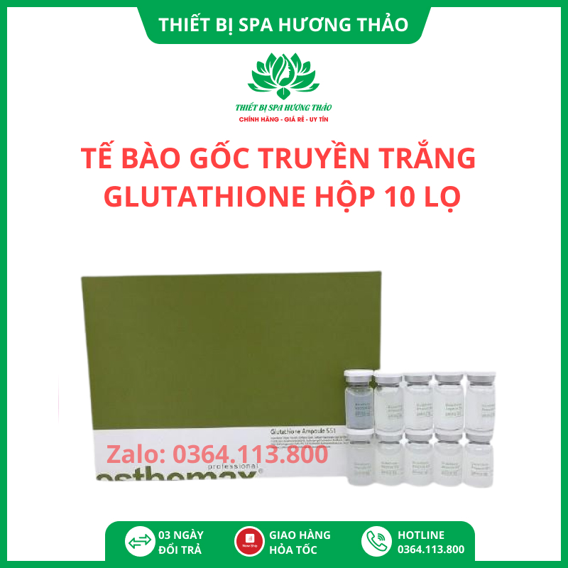 Tế bào gốc, serum truyền trắng Glutathione Esthemax