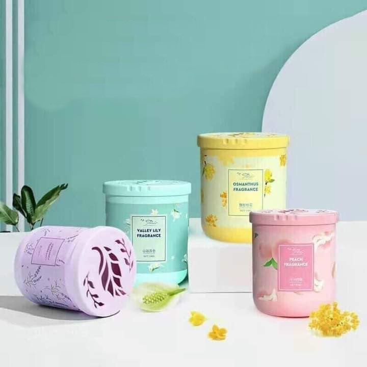 Sáp thơm để phòng 190gr khử mùi phòng ngủ nhà vệ sinh toilet ô tô với 4 mùi hương tự nhiên