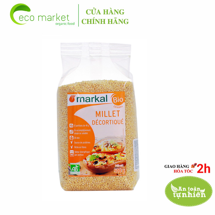 HẠT KÊ HỮU CƠ ĐÃ BÓC VỎ MARKAL 500G