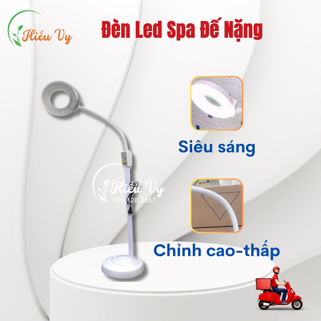 Đèn led đế đặc cho spa/tmv | đèn led nặn mụn, nối mi, phun xăm thẩm mỹ