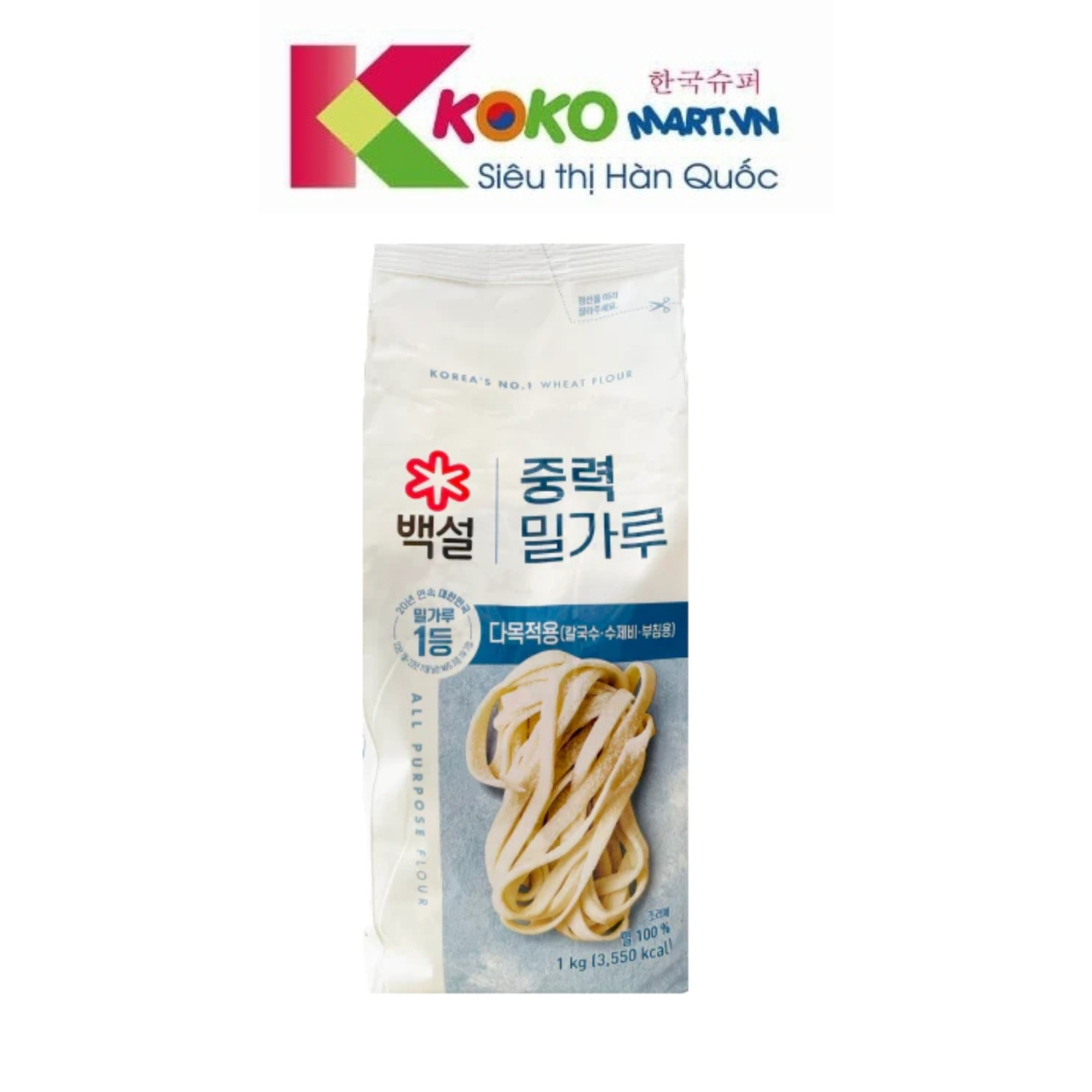 Bột mì đa dụng số 11 Beksul Hàn Quốc 1kg