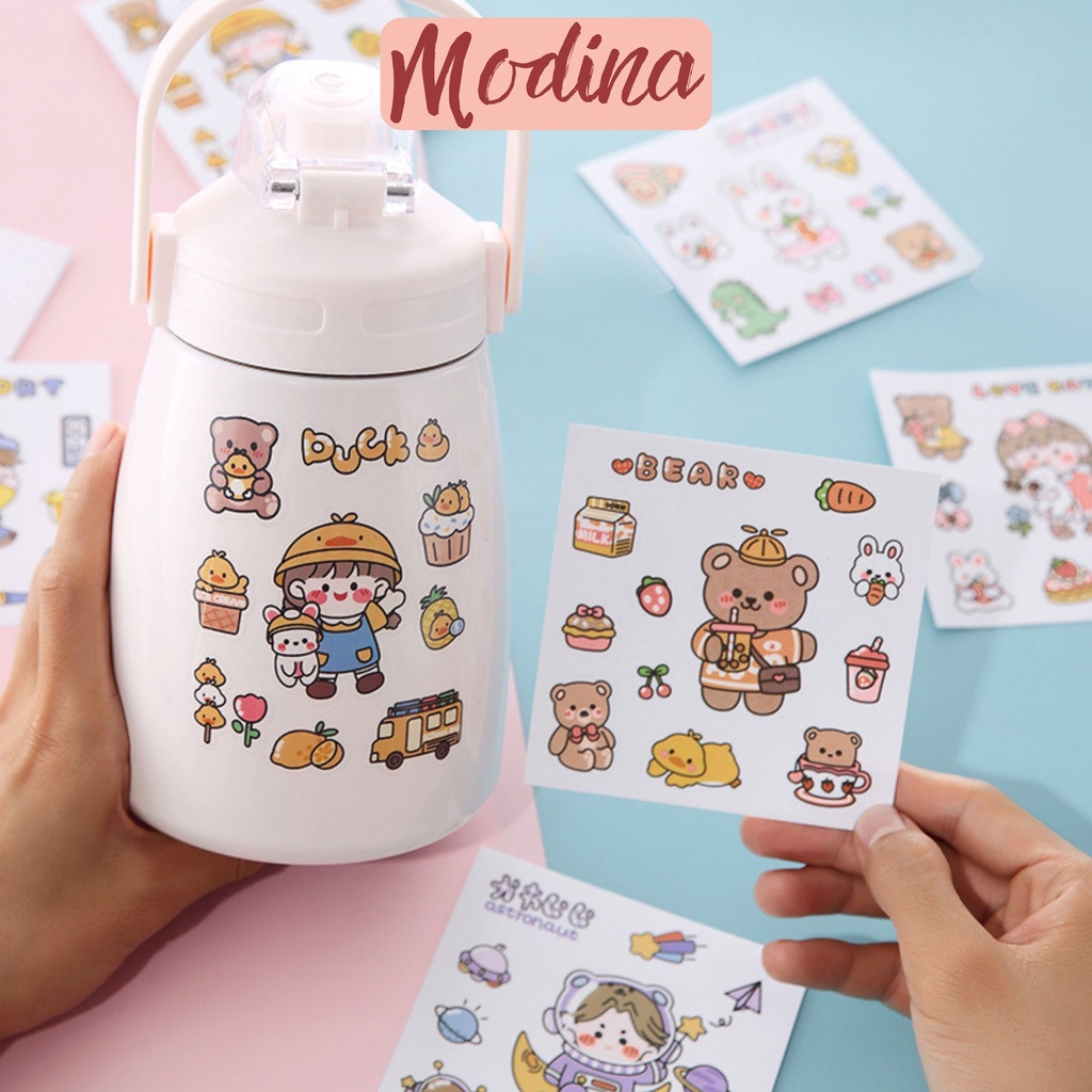 Sticker dán sổ, điện thoại, sticker trang trí thiệp, quà, vật dụng