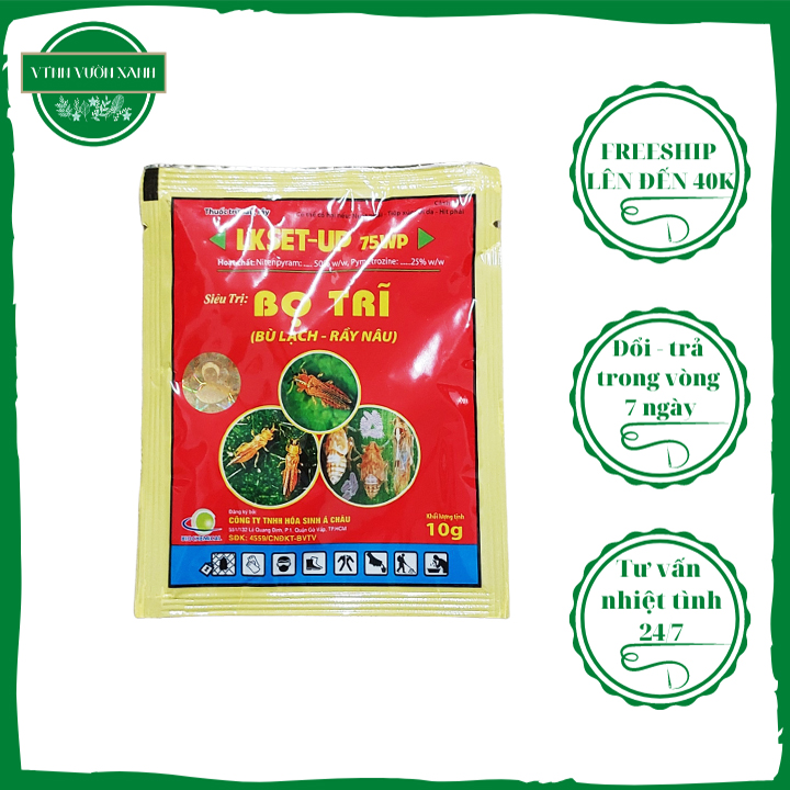 Thuốc diệt bọ trĩ cho hoa hồng, hoa mai, cây kiểng LKSet-Up 10g