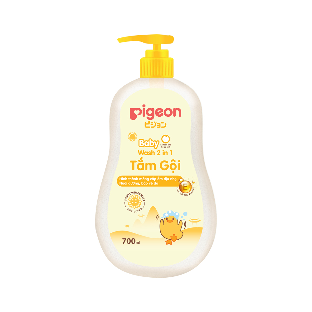 Tắm gội toàn thân 2 trong 1 Pigeon 700ml