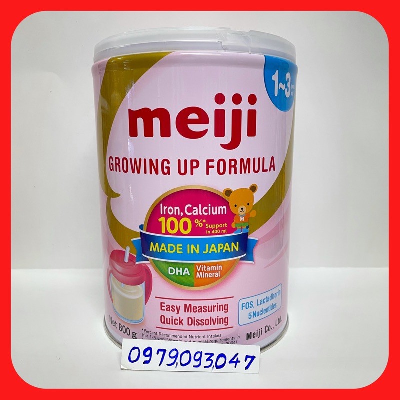 Sữa meiji 1-3 lon 800g date: 7/2025