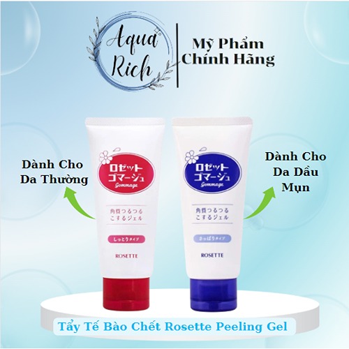 Gel Tẩy Da Chết Rosette Peeling Gel Nhật 120g Dành Cho Da Dầu Và Da Khô