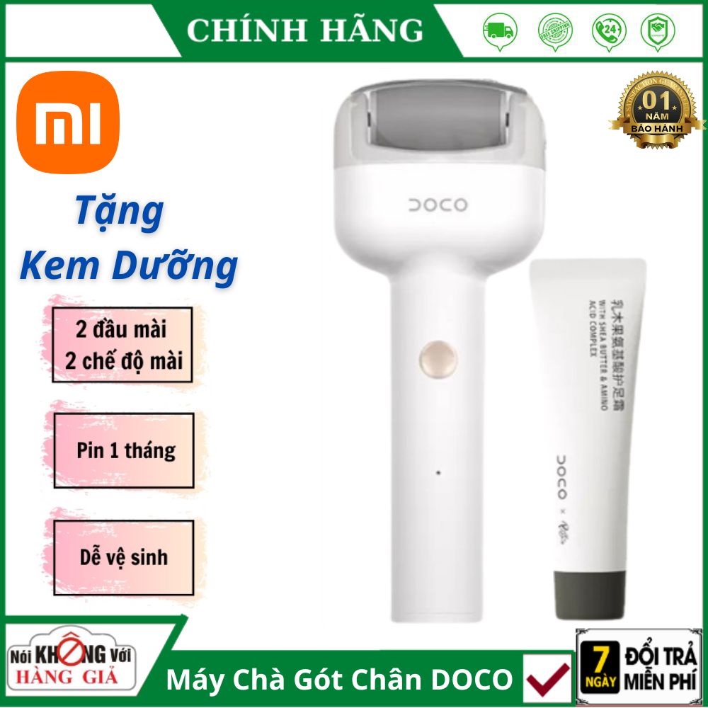 Máy Chà Chân Điện Xiaomi Youpin DOCO Loại Bỏ Vết Chai Da Chết Chăm Sóc Bàn Chân Con Lăn Tập Tin Chân Chạy Điện Loại Bỏ Vết Chai Chân Mạnh Mẽ Dụng Cụ Loại Bỏ Vòng Quay Gót Chân Hoàn Hảo Bàn Chải Có Thể Sạc Lại - Bảo Hánh 12 Tháng