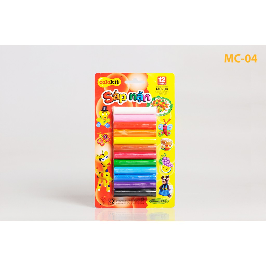 Sáp nặn 12 màu MC-04 - Colokit cam kết hàng đúng mô tả chất lượng đảm bảo không chứa hóa chất độc hại an toàn cho trẻ em