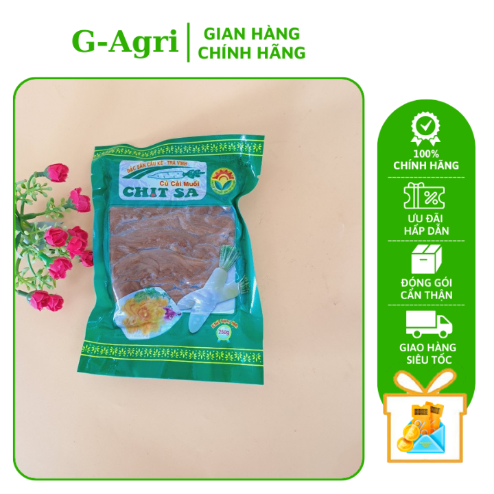 Củ Cải Muối Chịt Sa 250G Dùng Cho Nhiều Món Ăn Bổ Dưỡng