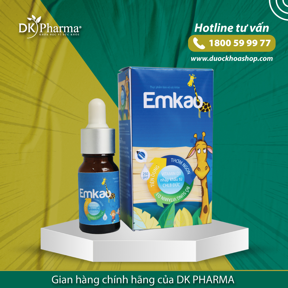 Vitamin D3 Emkao New - Gian hàng chính hãng Duockhoashop