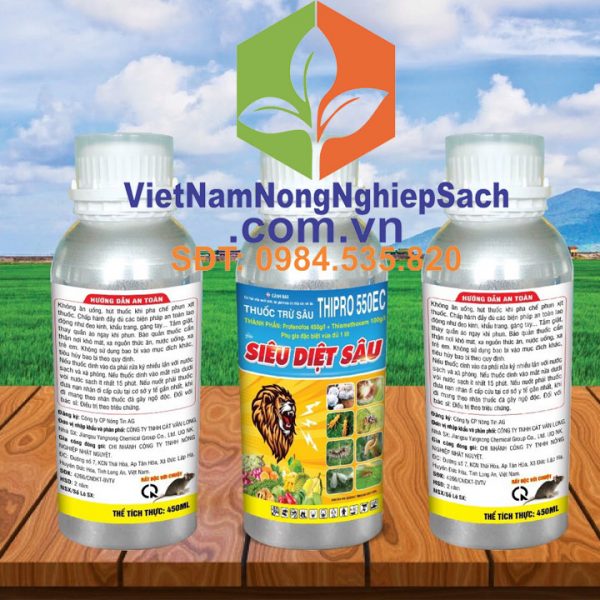 Thipro 550ec thuốc trừ sâu – siêu diệt sâu đặc trị rệp sáp, mọt đục cành, nhện đỏ, sâu đục quả chai 450ml