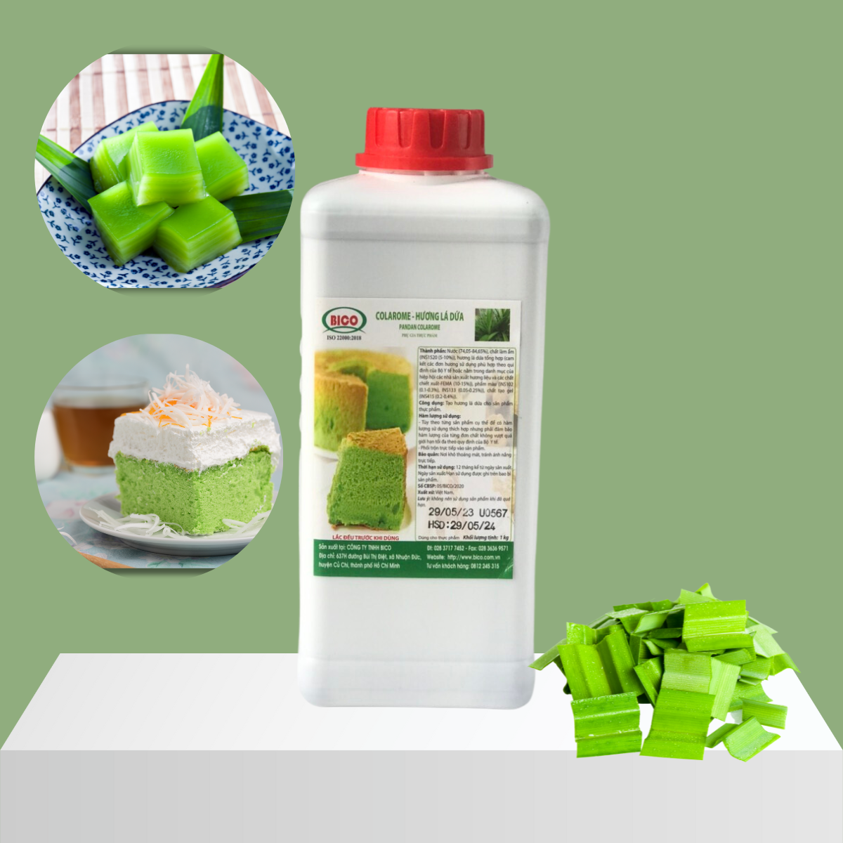 [ SỈ - LẺ ] HƯƠNG LÁ DỨA BICO 1 KG