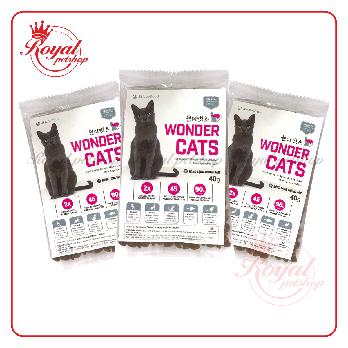 - Thức ăn hạt Wonder Cats mèo mọi lứa tuổi nhập khẩu Hàn Quốc