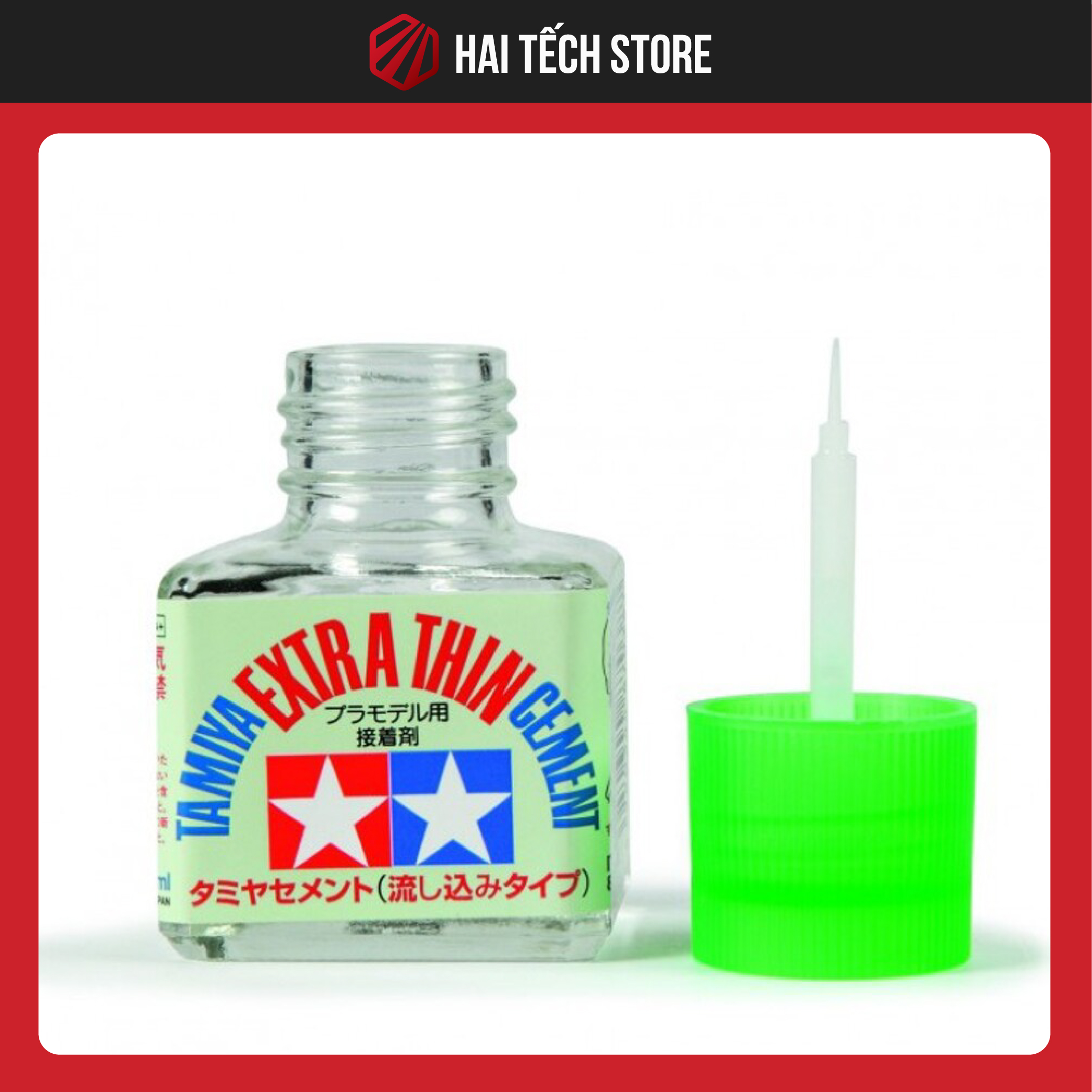 Keo dán mô hình gundam Tamiya 87038 Extra Thin Cement Glue Fine Tip 40ml siêu kết dính | Dụng cụ lắp ráp đồ chơi