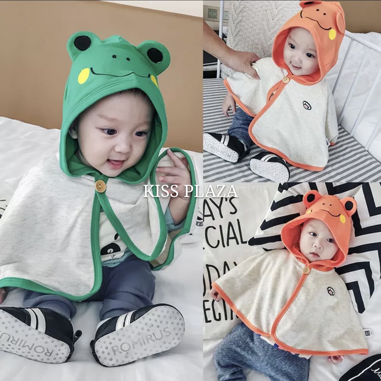 [MẪU MỚI] ÁO CHOÀNG TRÁNH NẮNG TRÁNH GIÓ HÀNG QC CAO CẤP CHO BÉ 8-15KG KISS PLAZA