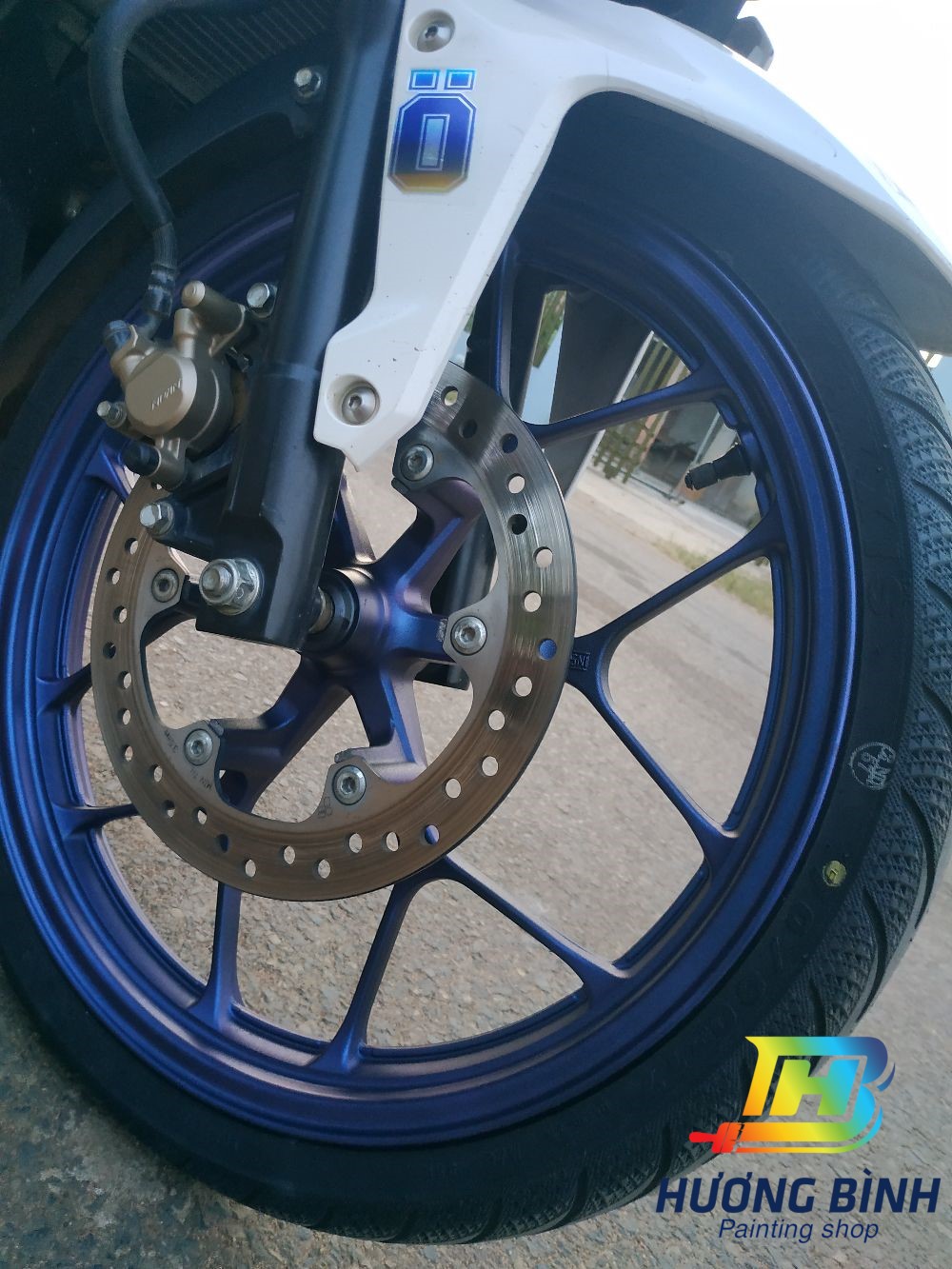 [COMBO] Sơn xịt Samurai màu Titan 3D Xanh Ánh Tím - T901 với bóng K1K