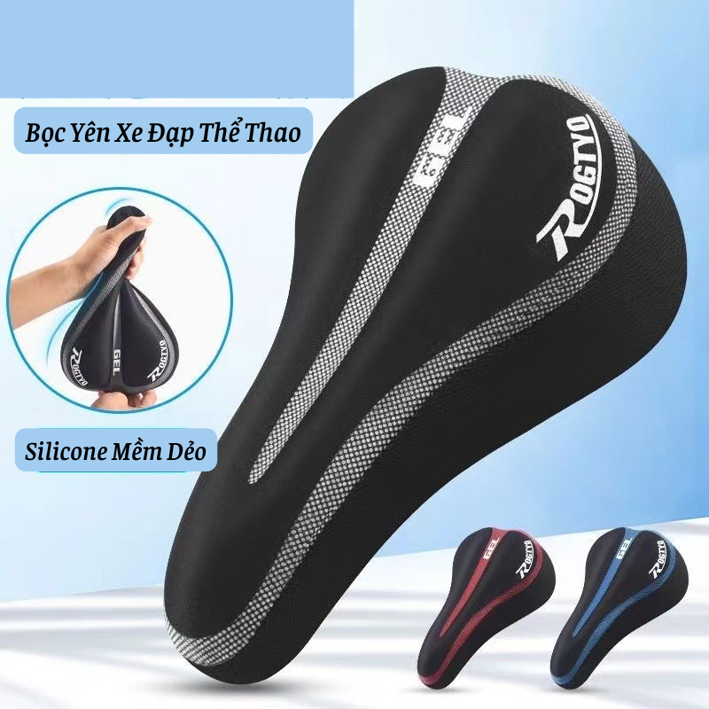 Bọc Yên Xe Đạp Thể Thao Chất Liệu Silicone Siêu Êm Thoáng Khí, Bền Đẹp Thoải Mái Khi Đạp Xe