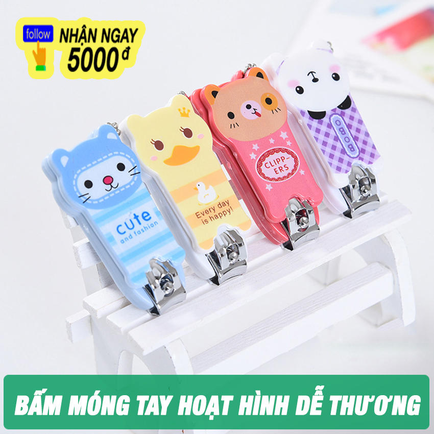 Bấm Móng Tay BlueHouse Hoạt Hình Dễ Thương – Thiết Kế Nhỏ Gọn – Bằng Thép Không Gỉ Sắc Bén – Làm Móc Treo Chìa Khóa