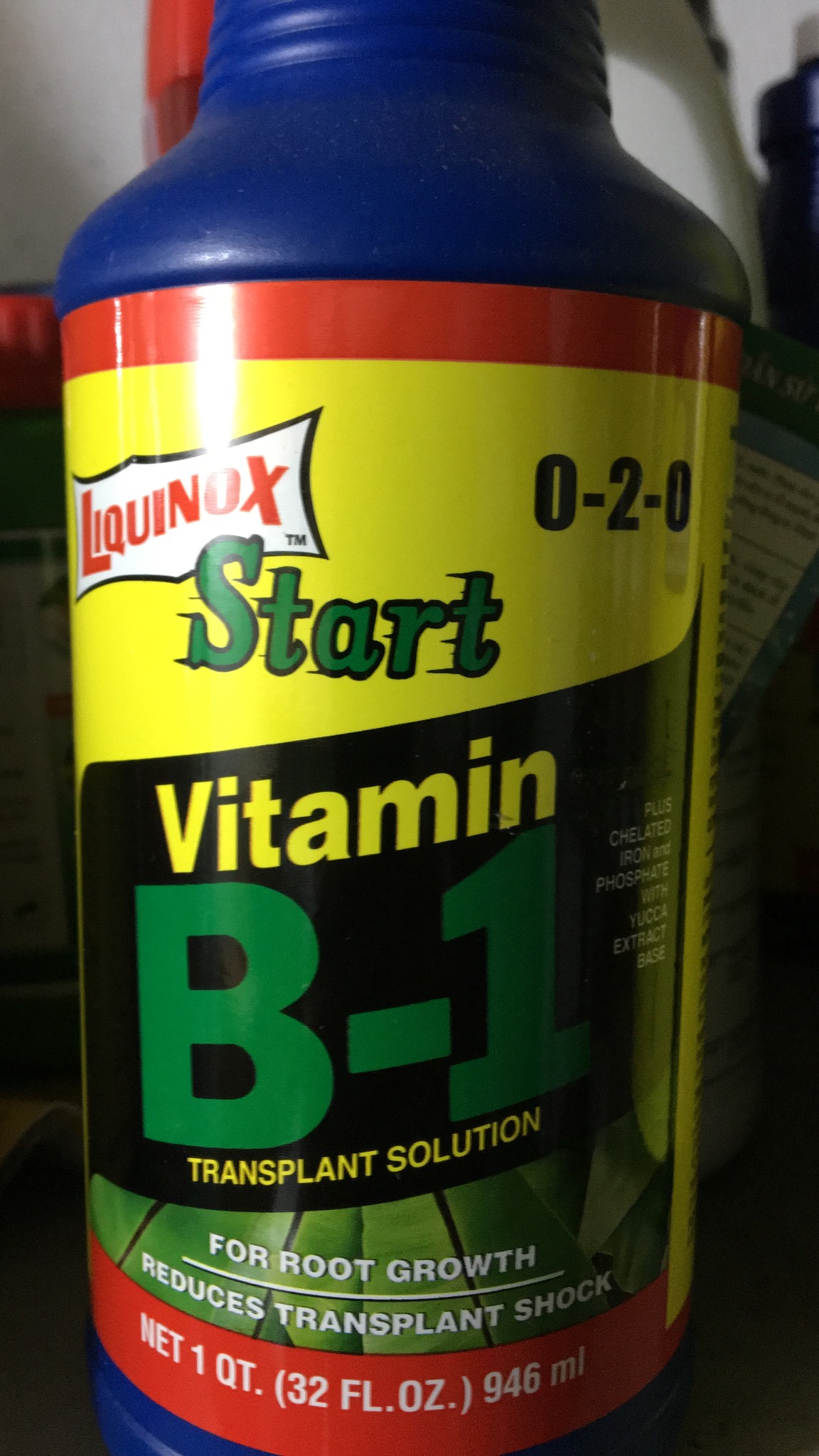 Phân bón kích thích ra rễ Liquinox Start Vitamin B1 946ml 0-2-0 nhập khẩu Mỹ