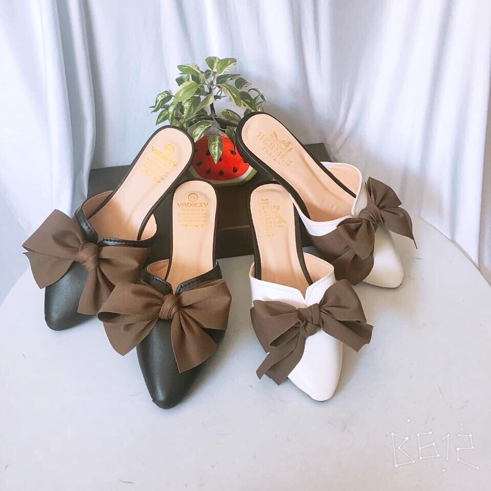 Dép sục nơ nâu