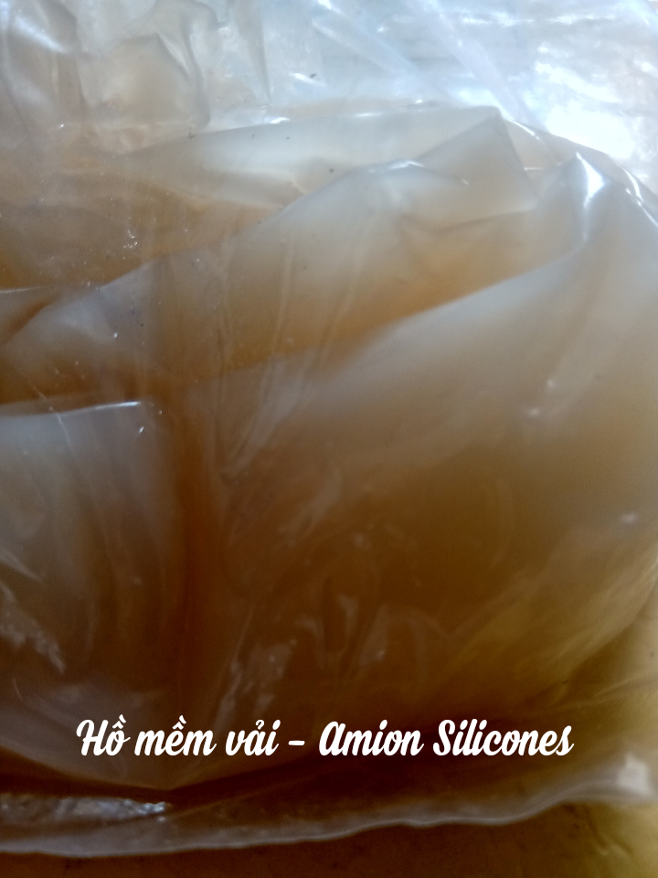 [HCM]Hồ mềm vải - Amion Silicones. 1kg dạng nhũ tương.