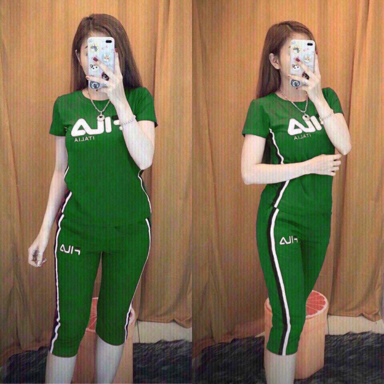 Bộ đồ lững cotton thêu fila