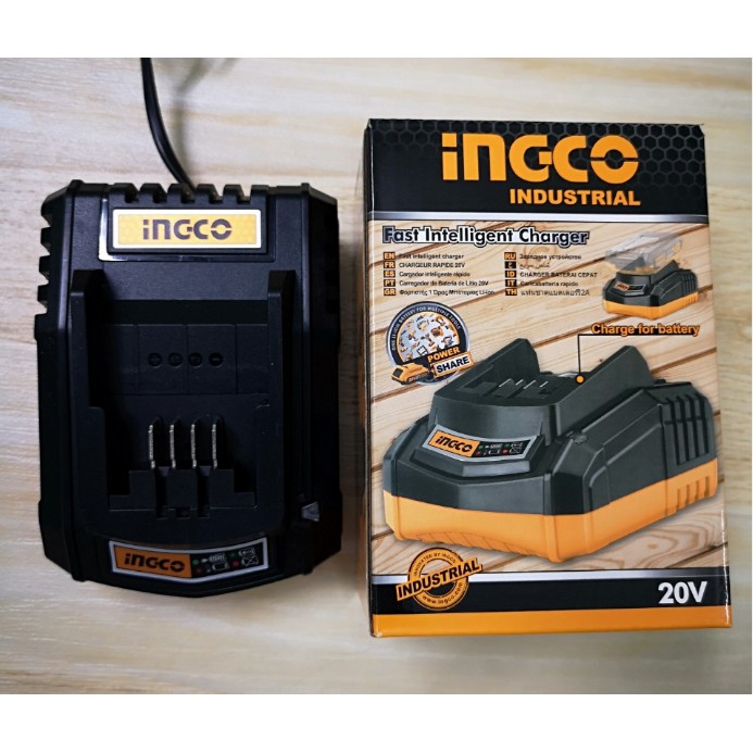 20v đế sạc pin lithium-ion ingco fcli2001