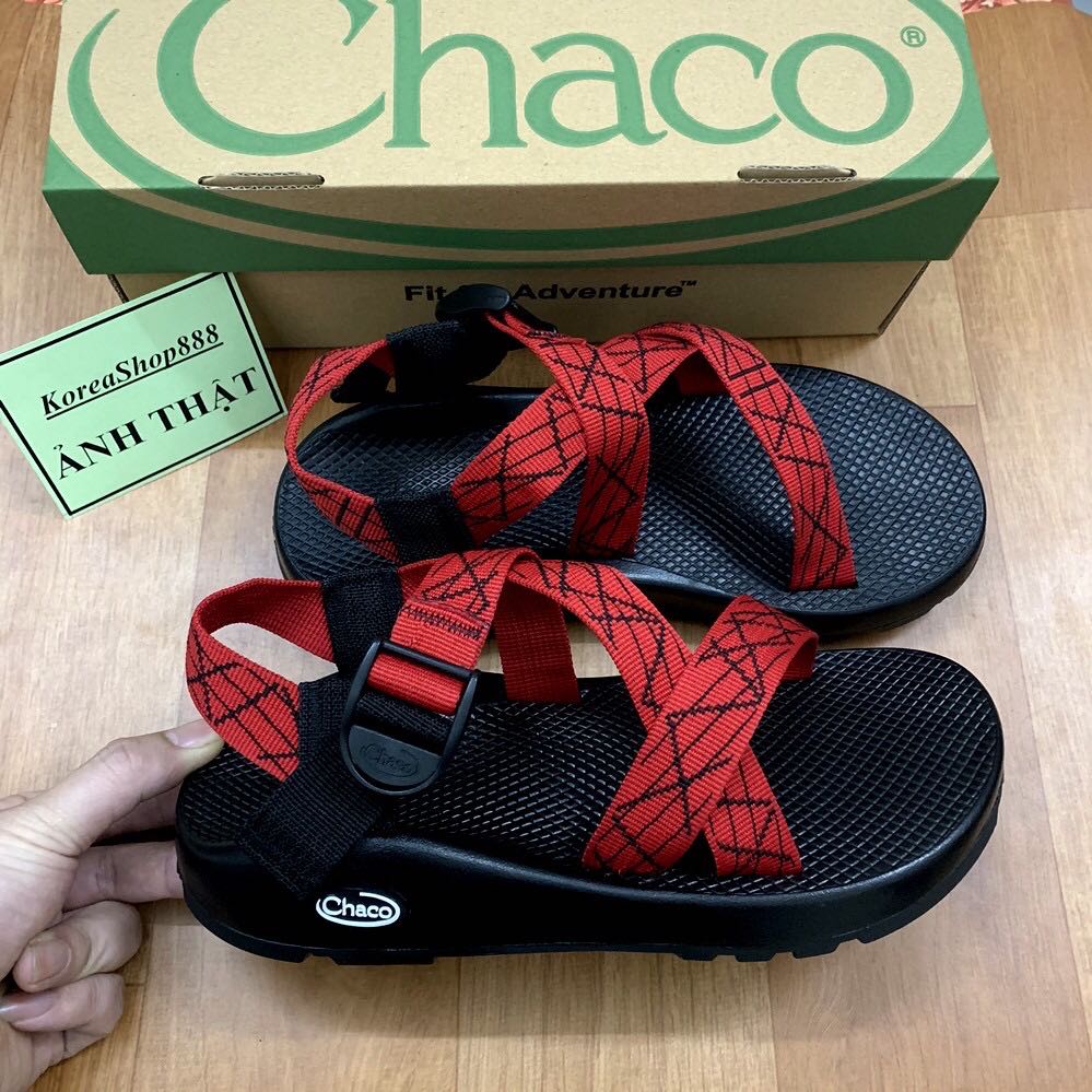 ( Hàng Nhập ) Dép Sandal Nam Chacoo Dây Đỏ Mới Đế Đúc Cực Bền Giảm Giá Cực Sốc