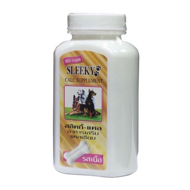 [HOÀN TIỀN 10%][Sỉ/Lẻ] Canxi Sleeky Thái - Viên Bổ Sung Canxi Cho Chó Mèo Sleeky Thái Vị Bò - BOMCARE