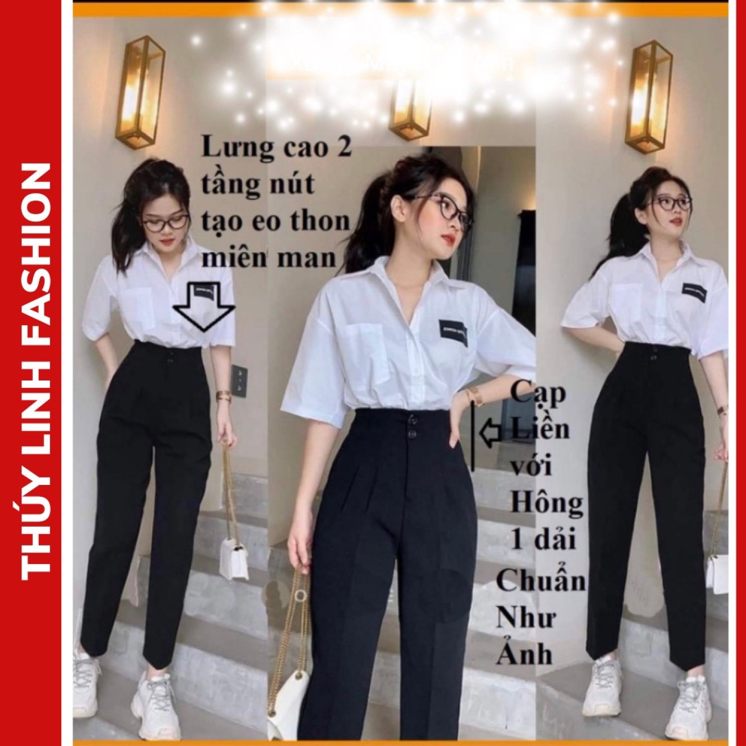 Quần tây học sinh nữ 2 cúc, quần baggy học sinh lưng cao, quần tây học sinh nữ 2 cúc, quần baggy cạp cao siêu tôn dáng