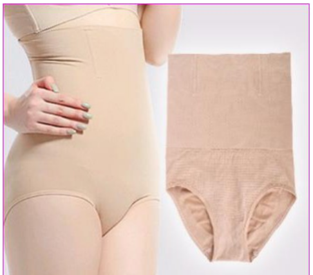 Quần lót ghen bụng cạp cao có sống chống cuộn chống gập