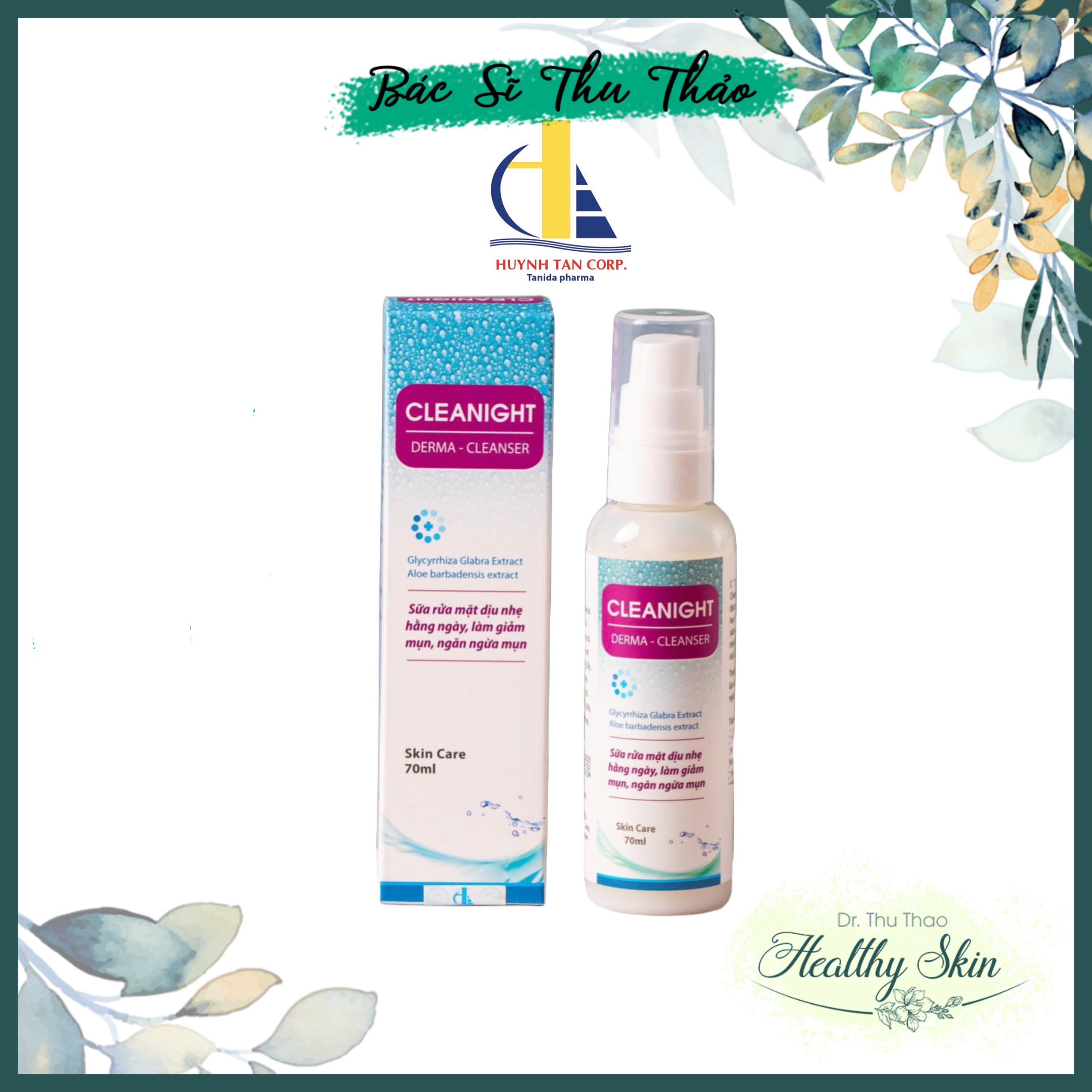 [70mL] SỮA RỬA MẶT CLEANIGHT DÀNH CHO MỌI LOẠI DA