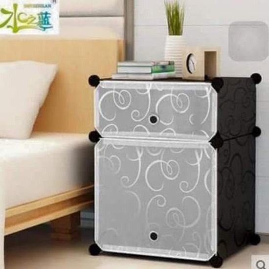  Tủ nhựa ghép đầu giường 2 tầng 