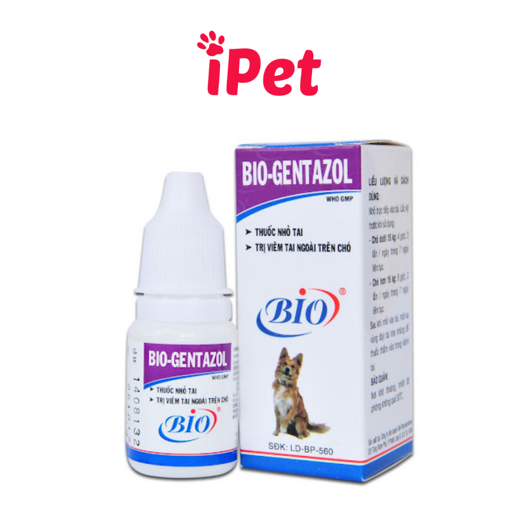 Nước Nhỏ Tai Cho Chó Mèo Bio-Gentazol - iPet Shop