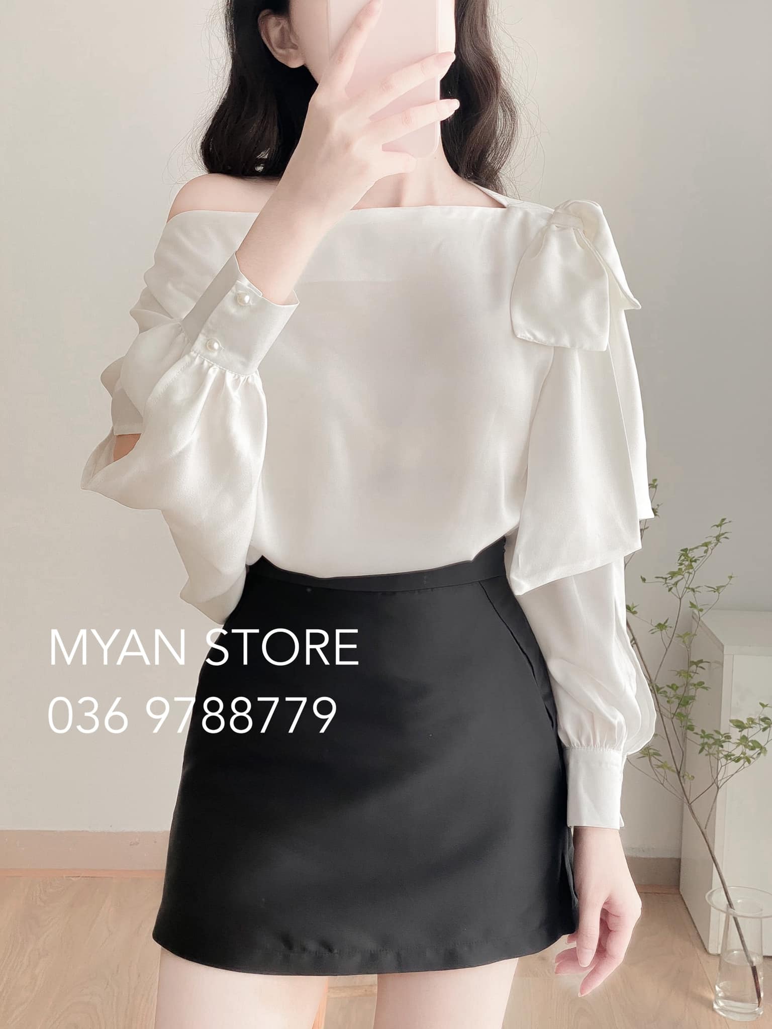 Chân váy chữ a công sở myan thiết kế dáng ngắn chất tafta - vvn042306