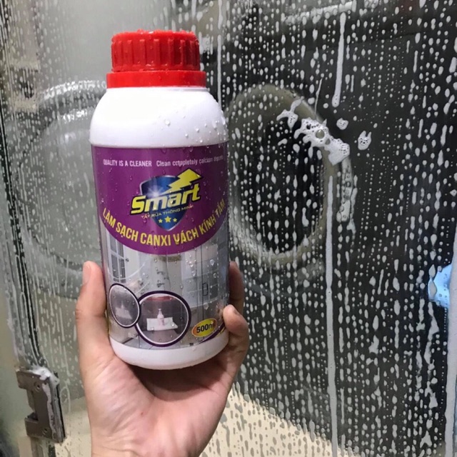 Dung dịch làm sạch canxi vách kính tắm Smart - TK 500ml