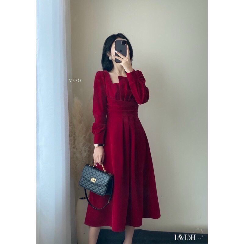 Tổng hợp Váy Đỏ Dài Tay giá rẻ, bán chạy tháng 10/2023 - Mua Thông Minh