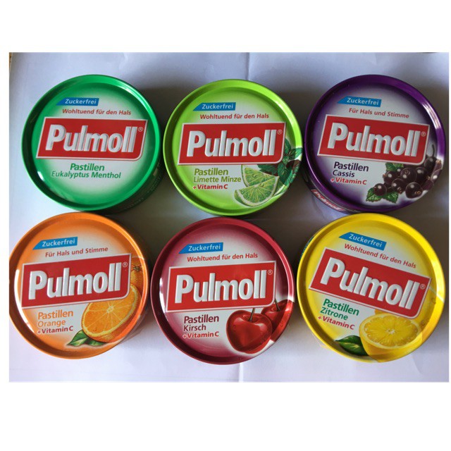 Kẹo ngậm ho Pulmoll các vị - kẹo ngậm giảm ho không đường