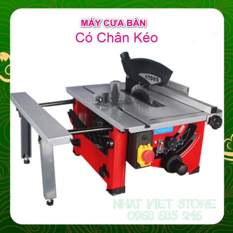 Máy cưa bàn mini trượt có bàn kéo tiện lợi cho gia đình máy cắt gỗ đa năng