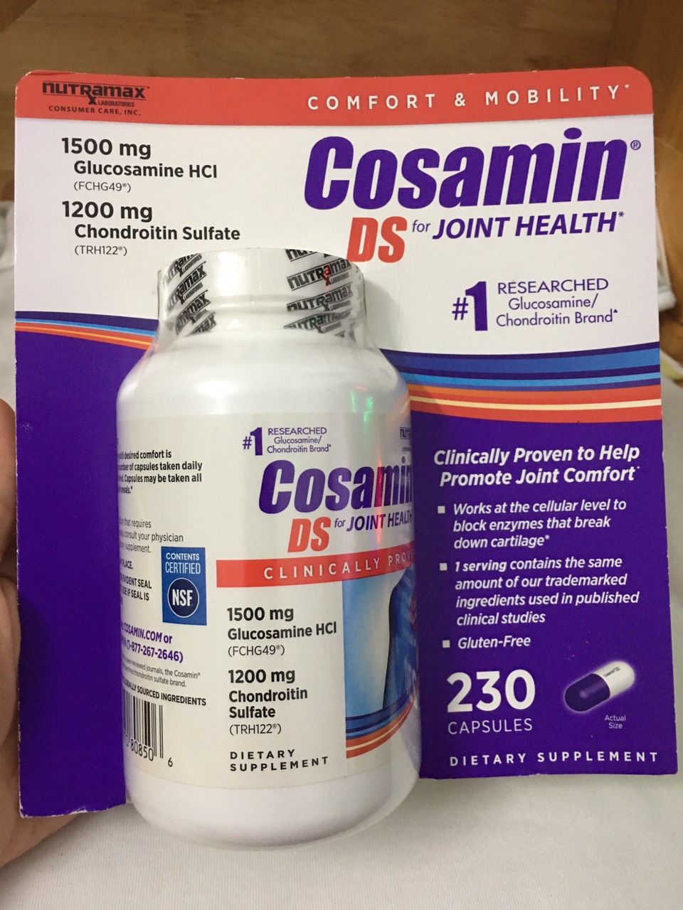 Hàng Mỹ Viên Bổ Khớp Cosamin 230 Viên Cosamin DS for Joint Health Nutramax